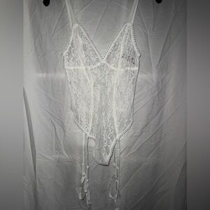 Adore Me White Lace Chemise